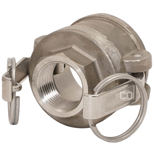 Stainless Steel 1 1/2" Female Camlock x 1" Female NPT (USA)