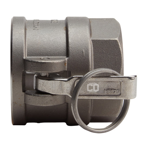 Stainless Steel 2" Female Camlock x 1 1/2" Female NPT (USA)