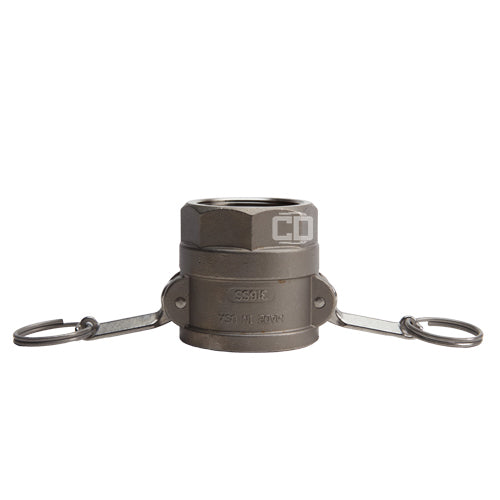 Stainless Steel 2" Female Camlock x 1 1/2" Female NPT (USA)