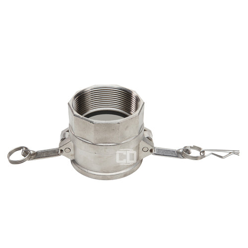 Stainless Steel 3" Female Camlock x 2" Female NPT (USA)