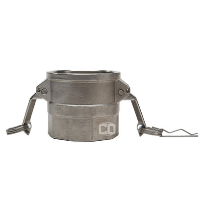 Stainless Steel 3" Female Camlock x 2" Female NPT (USA)