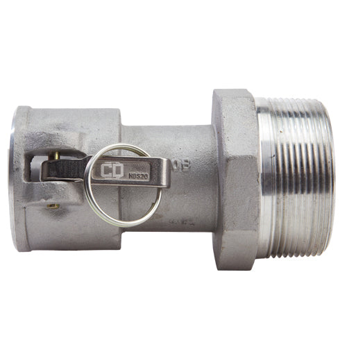 Aluminum 2" Female Camlock x 3" Male NPT (USA)