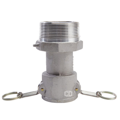 Aluminum 2" Female Camlock x 3" Male NPT (USA)