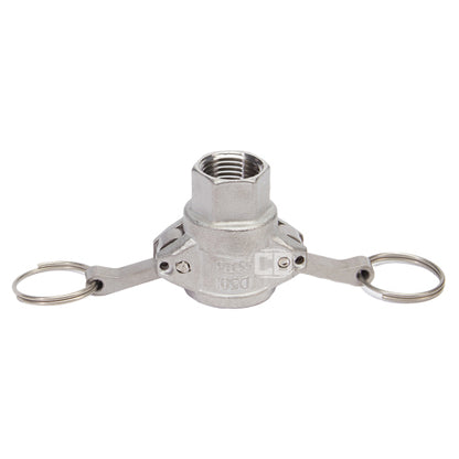 Stainless Steel 1/2" Female Camlock x 1/2" Female NPT