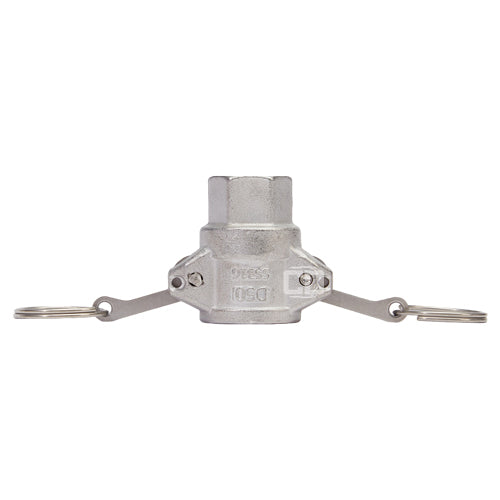 2" Type D Aluminum Camlock Coupler - Female Camlock X Female NPT (Pair)