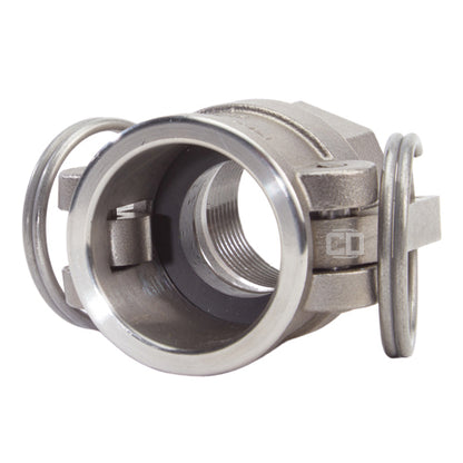 Stainless Steel 1" Female Camlock x 1" Female NPT (USA)