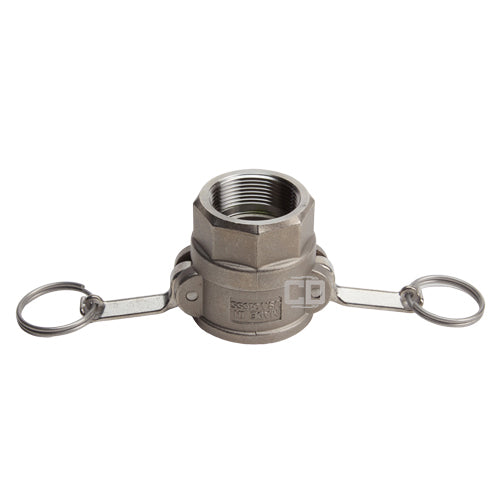 Stainless Steel 1 1/2" Female Camlock x 1 1/2" Female NPT (USA)