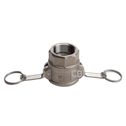 Stainless Steel 1 1/2" Female Camlock x 1 1/2" Female NPT (USA)