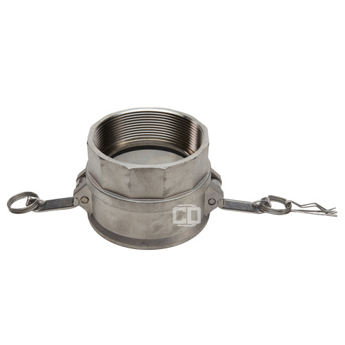 Stainless Steel 4" Female Camlock x 4" Female NPT (USA)