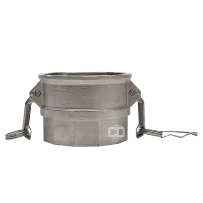 Stainless Steel 6" Female Camlock x 6" Female NPT (USA)