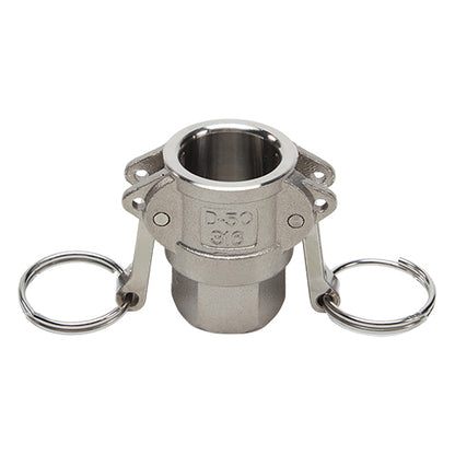 Stainless Steel 1/2" Female Camlock x 1/2" Female NPT (USA)