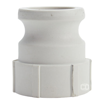 Food Grade Poly 1 1/2" Male Camlock x 1 1/2" Female NPT (USA)