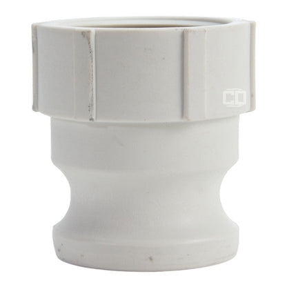 Food Grade Poly 1 1/2" Male Camlock x 1 1/2" Female NPT (USA)