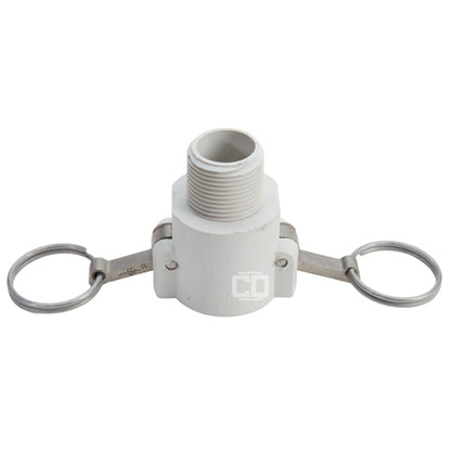 Food Grade Poly 1" Female Camlock x 1" Male NPT (USA)