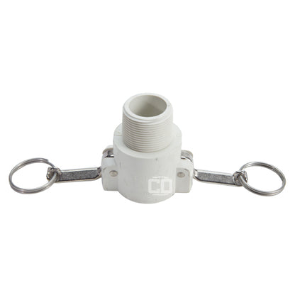 Food Grade Poly 1 1/4" Female Camlock x 1 1/4" Male NPT (USA)