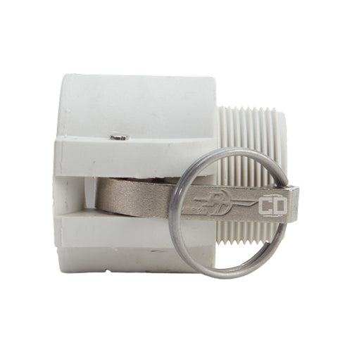 Food Grade Poly 1 1/2" Female Camlock x 1 1/2" Male NPT (USA)