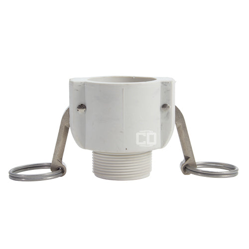 Food Grade Poly 1 1/2" Female Camlock x 1 1/2" Male NPT (USA)