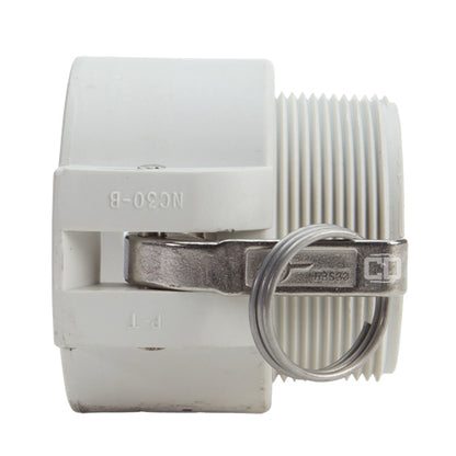 Food Grade Poly 3" Female Camlock x 3" Male NPT (USA)