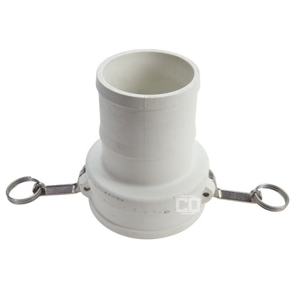Food Grade Poly 4" Female Camlock to Hose Shank (USA)