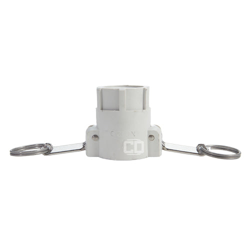 Food Grade Poly 1 1/4" Female Camlock x 1 1/4" Female NPT (USA)