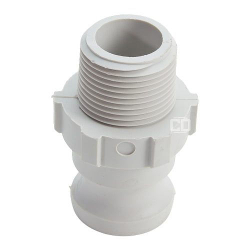 Food Grade Poly 1" Male Camlock x 1" Male NPT (USA)