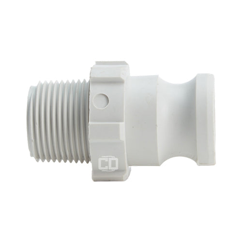 Food Grade Poly 1" Male Camlock x 1" Male NPT (USA)