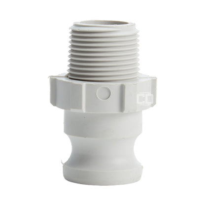 Food Grade Poly 1" Male Camlock x 1" Male NPT (USA)