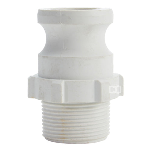 Food Grade Poly 1 1/4" Male Camlock x 1 1/4" Male NPT (USA)