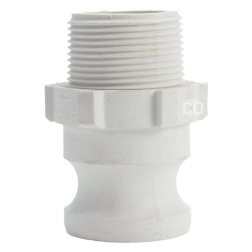 Food Grade Poly 1 1/4" Male Camlock x 1 1/4" Male NPT (USA)