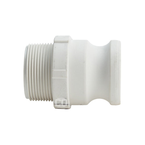 Food Grade Poly 1 1/2" Male Camlock x 1 1/2" Male NPT (USA)