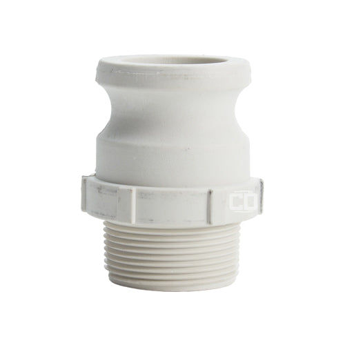 Food Grade Poly 1 1/2" Male Camlock x 1 1/2" Male NPT (USA)