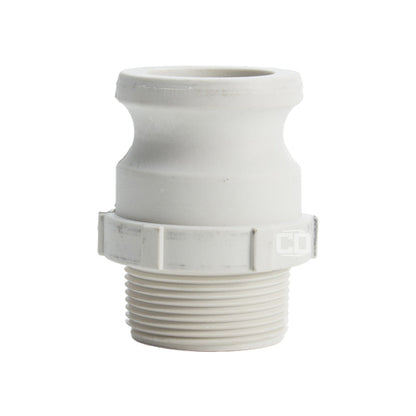 Food Grade Poly 1 1/2" Male Camlock x 1 1/2" Male NPT (USA)