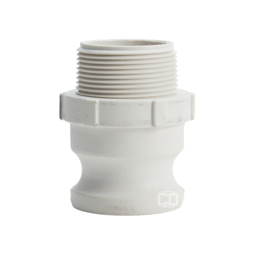 Food Grade Poly 1 1/2" Male Camlock x 1 1/2" Male NPT (USA)