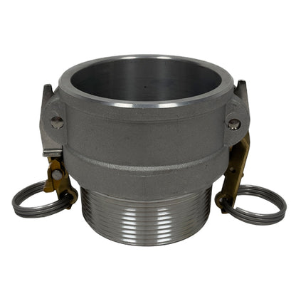 Aluminum Sta-Lok II 6" Female Camlock x 6" Male NPT (USA)