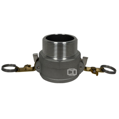 Aluminum Sta-Lok II 6" Female Camlock x 6" Male NPT (USA)