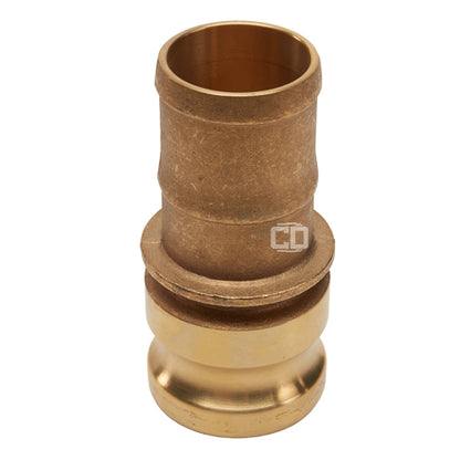 Brass 1 1/2" Male Camlock to Hose Shank