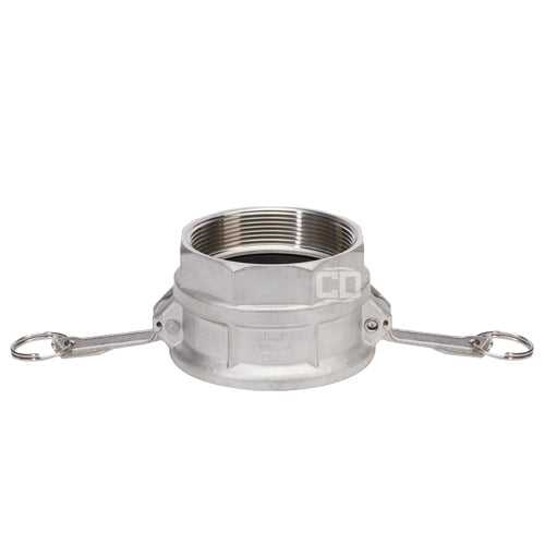 Stainless Steel 4" Female Camlock x 4" Female NPT