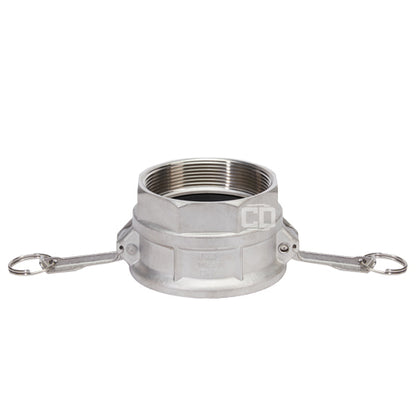 Stainless Steel 4" Female Camlock x 4" Female NPT