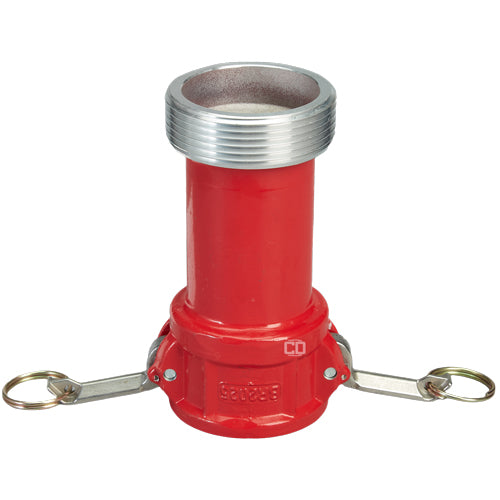 Aluminum 2" Female Camlock x 2 1/2" Male NH Fire Hose