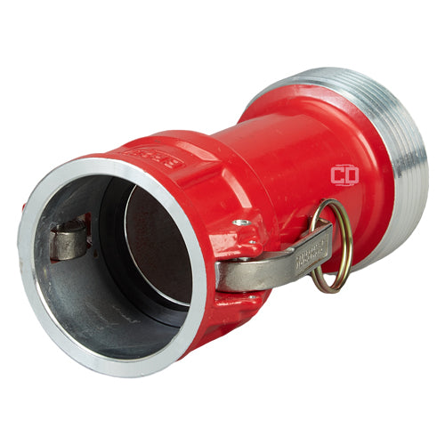 Aluminum 2" Female Camlock x 2 1/2" Male NH Fire Hose