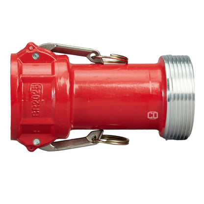 Aluminum 2" Female Camlock x 2 1/2" Male NH Fire Hose