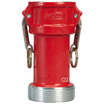 Aluminum 2" Female Camlock x 2 1/2" Male NH Fire Hose