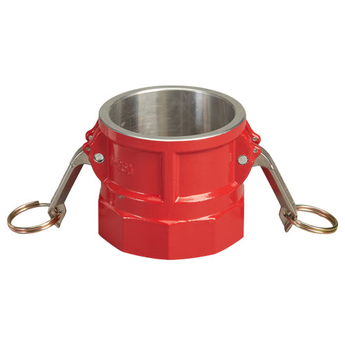 Aluminum 2 1/2" Female Camlock x 2 1/2" Female NH Fire Hose