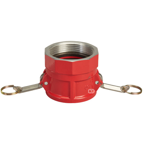 Aluminum 2 1/2" Female Camlock x 2 1/2" Female NH Fire Hose