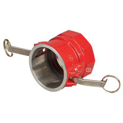 Aluminum 2 1/2" Female Camlock x 2 1/2" Female NH Fire Hose