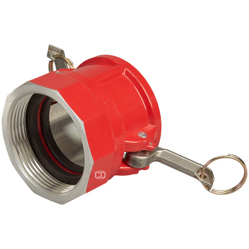 Aluminum 2 1/2" Female Camlock x 2 1/2" Female NH Fire Hose