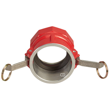 Aluminum 2 1/2" Female Camlock x 2 1/2" Female NH Fire Hose