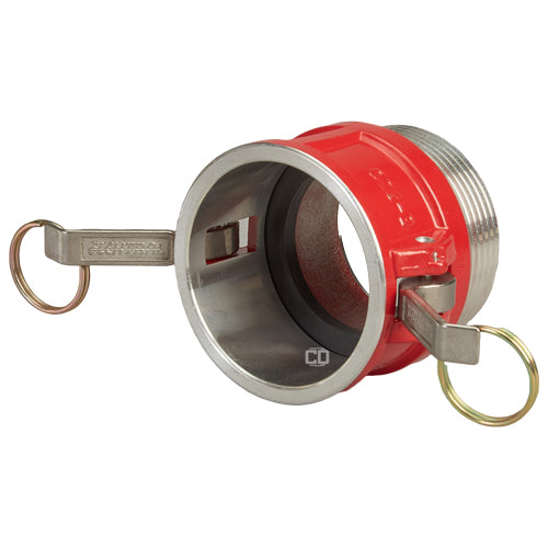 Aluminum 2 1/2" Female Camlock x 2 1/2" Male NH Fire Hose