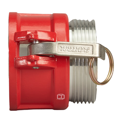 Aluminum 2 1/2" Female Camlock x 2 1/2" Male NH Fire Hose