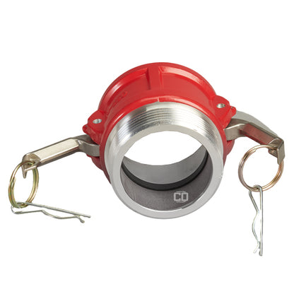 Aluminum 2 1/2" Female Camlock x 2 1/2" Male NH Fire Hose